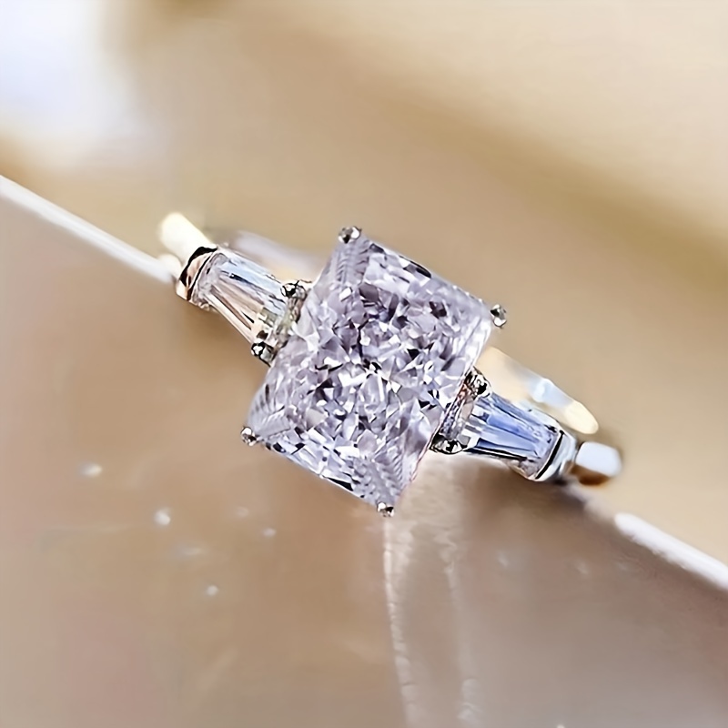 Sparkling Pink CZ Ring for Women - Perfect for Weddings